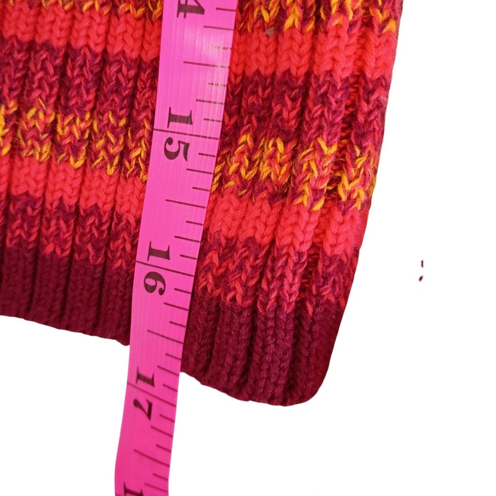 Free People Womens‎ Sweater Sz XS Red Striped Cropped Turtleneck Bell Sleeves - Picture 12 of 12